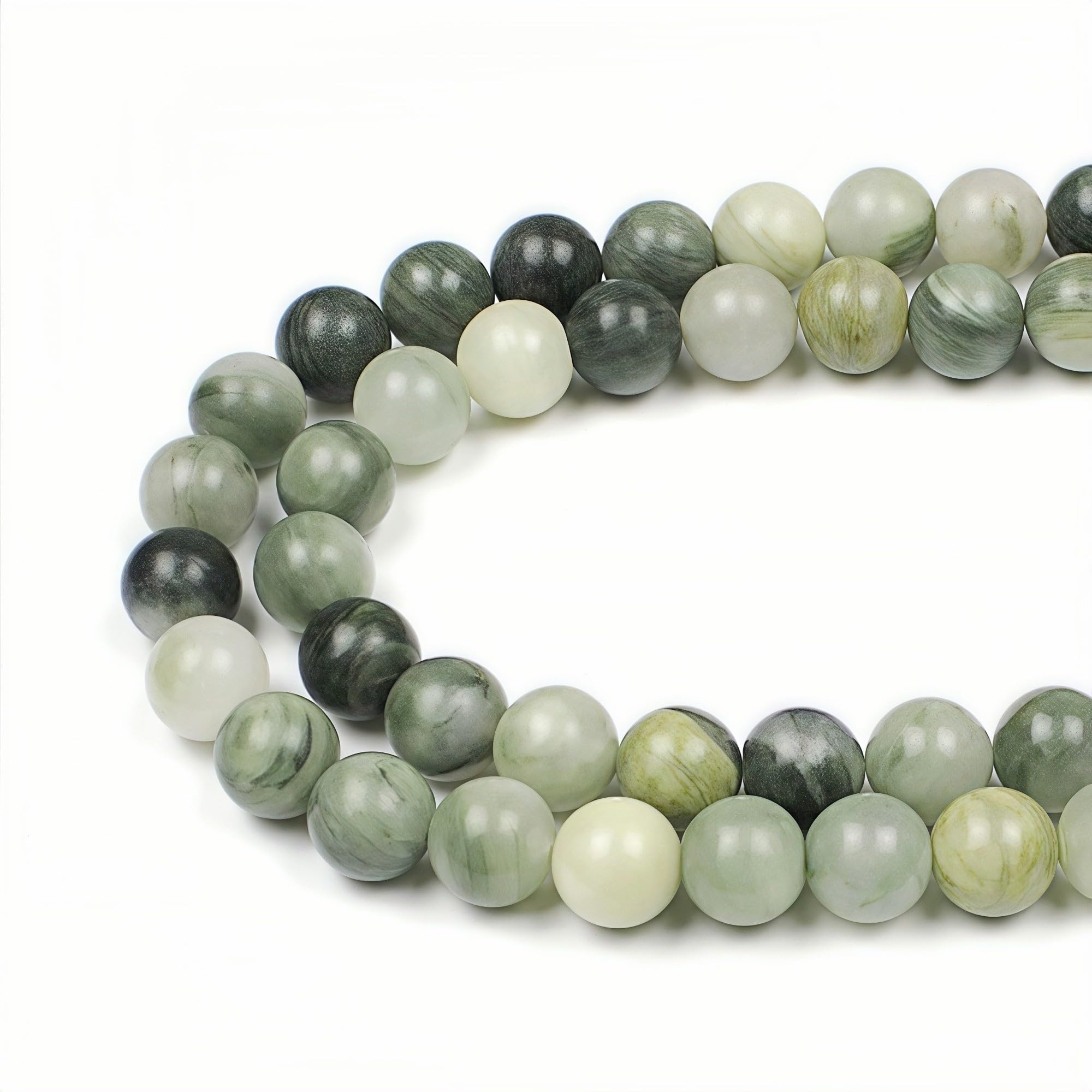 MJDCB 10mm 35 piezas Cuentas de Piedra Turquesa Redondas Sueltas Piedras Semipreciosas para Hacer Joyas Pulseras Collares — view 32