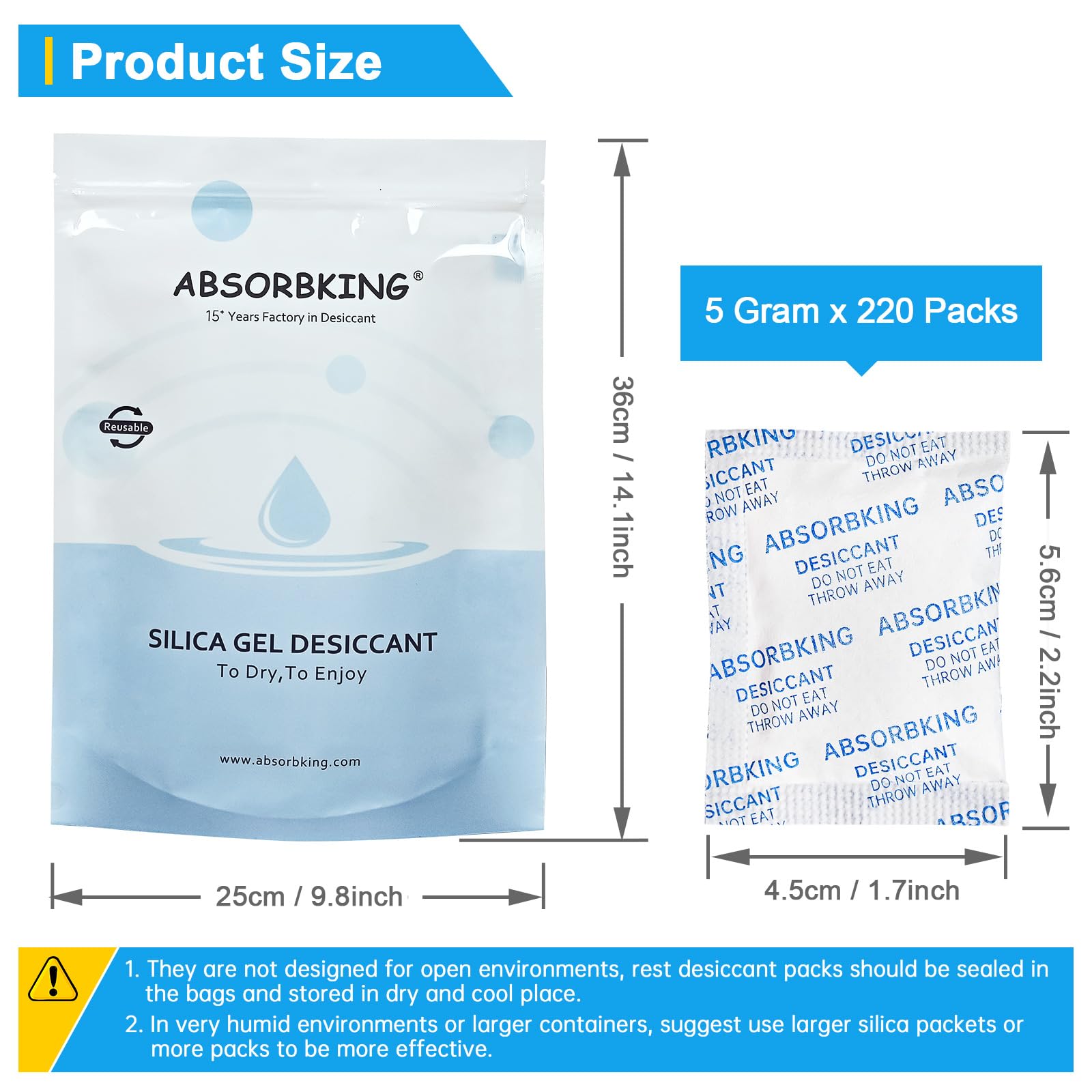 Sachets Déshydratants Gel De Silice 0,5g - 1500 Pièces, Qualité Alimentaire, Neufs Wisesorb