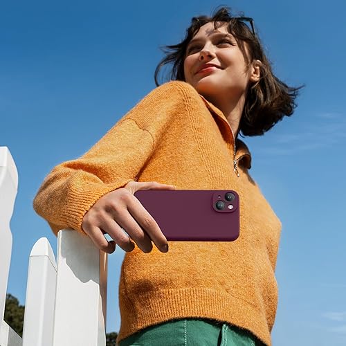 Miniatura 1584 de Miracase - Funda diseñada para iPhone 11 con protector de pantalla, funda de goma de silicona líquida, protección total contra caídas y a prueba