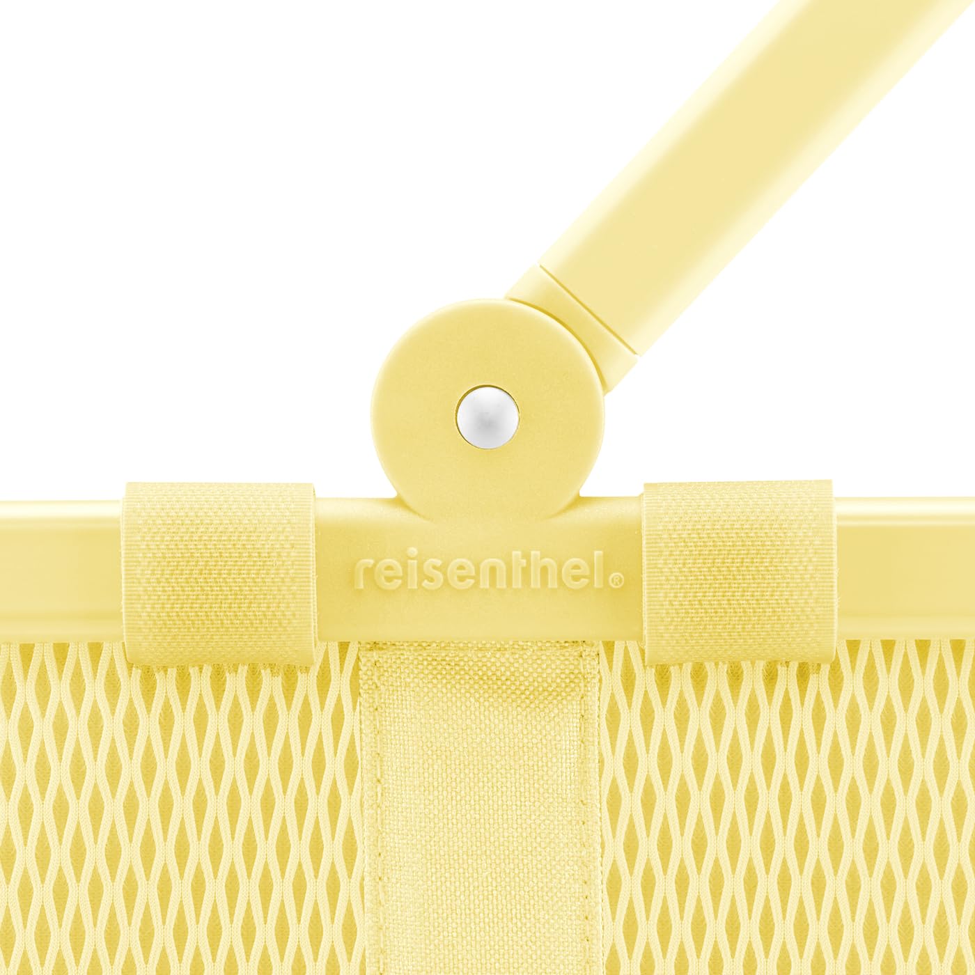 reisenthel carrybag frame mesh lemon – Stabiler Einkaufskorb mit viel Stauraum und praktischer Innentasche – Elegantes und wasserabweisendes Design – Bild 3