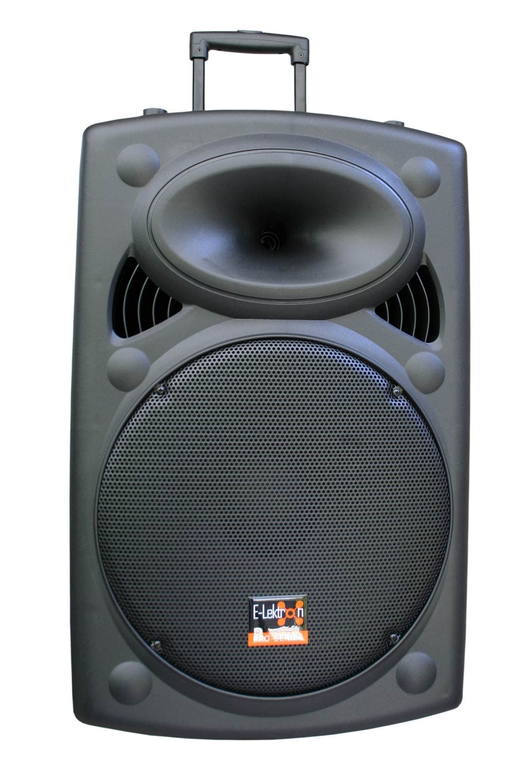 E-Lektron EL38-M MK-III 900W Mobile PA Sound Anlage Partybox Bluetooth Lautsprecher Groß Akku-MP3-USB-SD-FM inkl. 2 UHF Funkmikrofone und Fernbedienung Soundsystem - Mobile Musikbox MP3