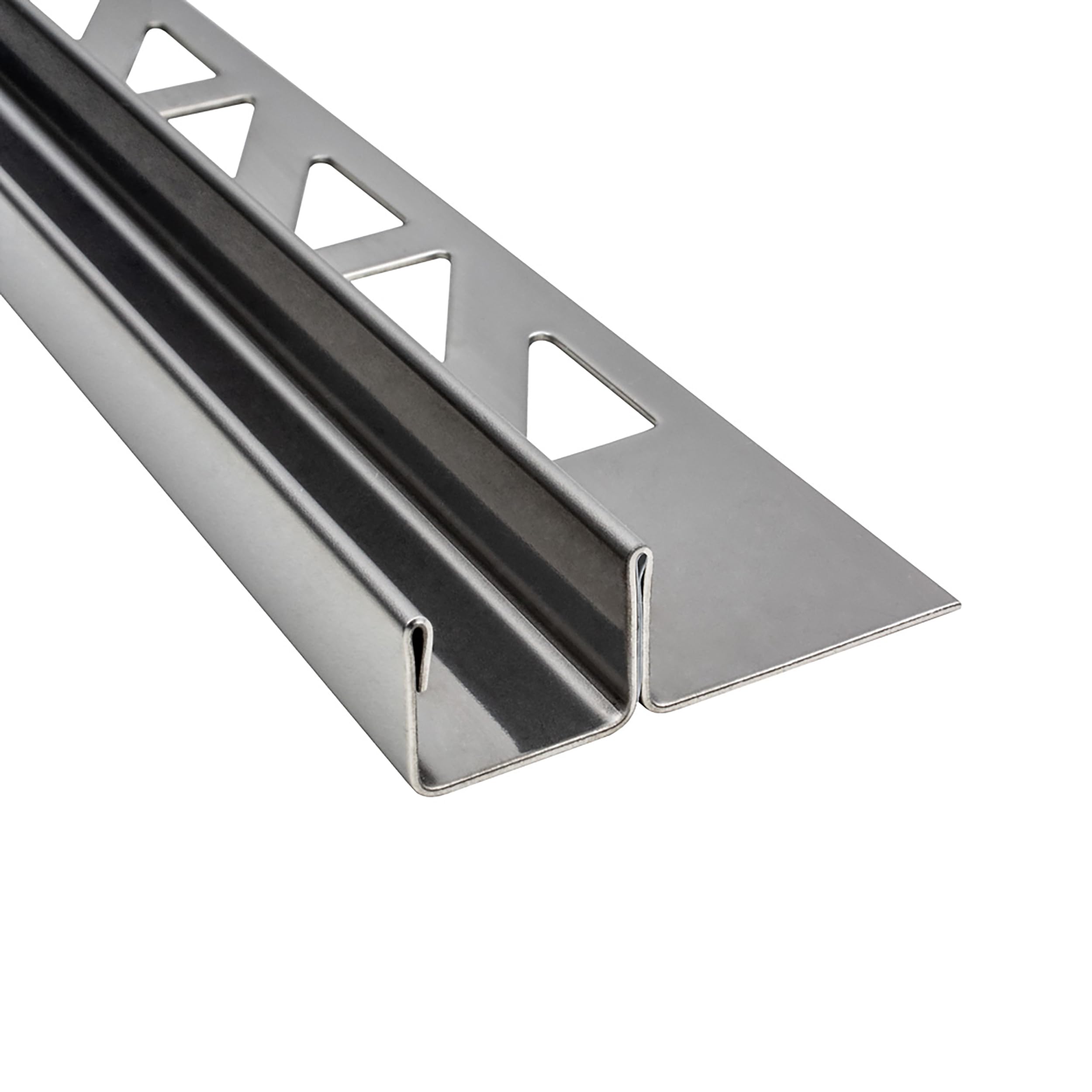 Glas-Fliesenprofil Edelstahl Klemmprofil Wandprofil V2A 2m 12.5mm 13mm