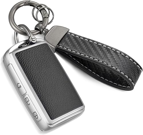 Miniatura 51 de Funda para Llavero de Audi con Accesorios de Llavero de Cuerda Trenzada de Metal, Estuche Suave Mejorado para Llave A3 A6-A8 E-Tron S3 RS6-7 SQ7-8