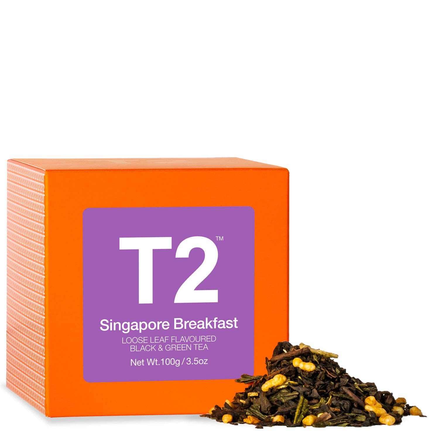 T2 Singapore Breakfast Loose Leaf Black Tea In Gift Cube, 100g