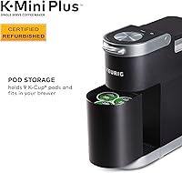 Vista 8 de Keurig K-Mini Plus Cafetera, Certificada Reacondicionada, Negro (Renovada)