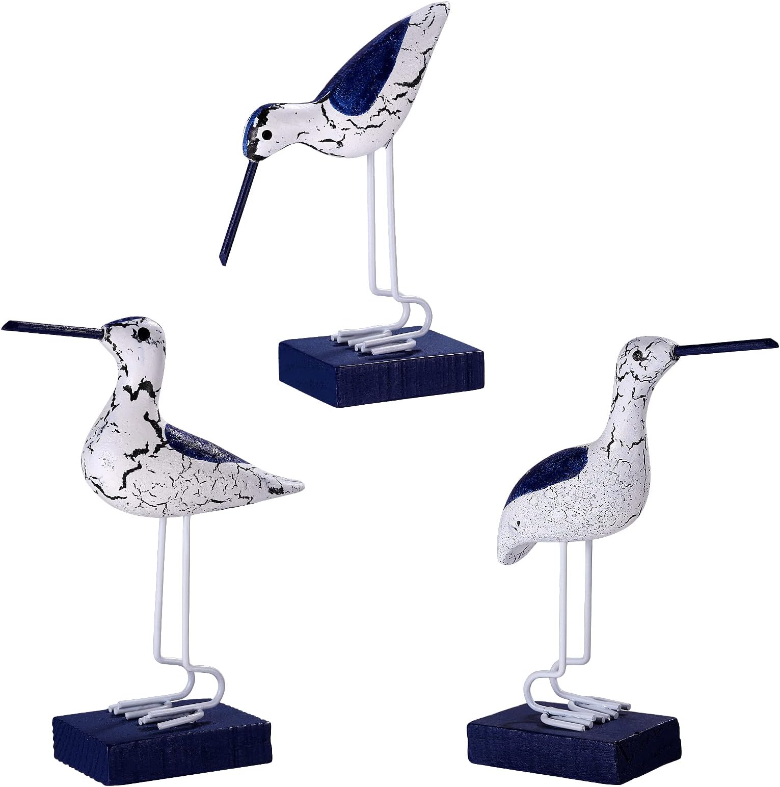 The Bridge Collection Rustic Whitewashed Carved Sea Bird