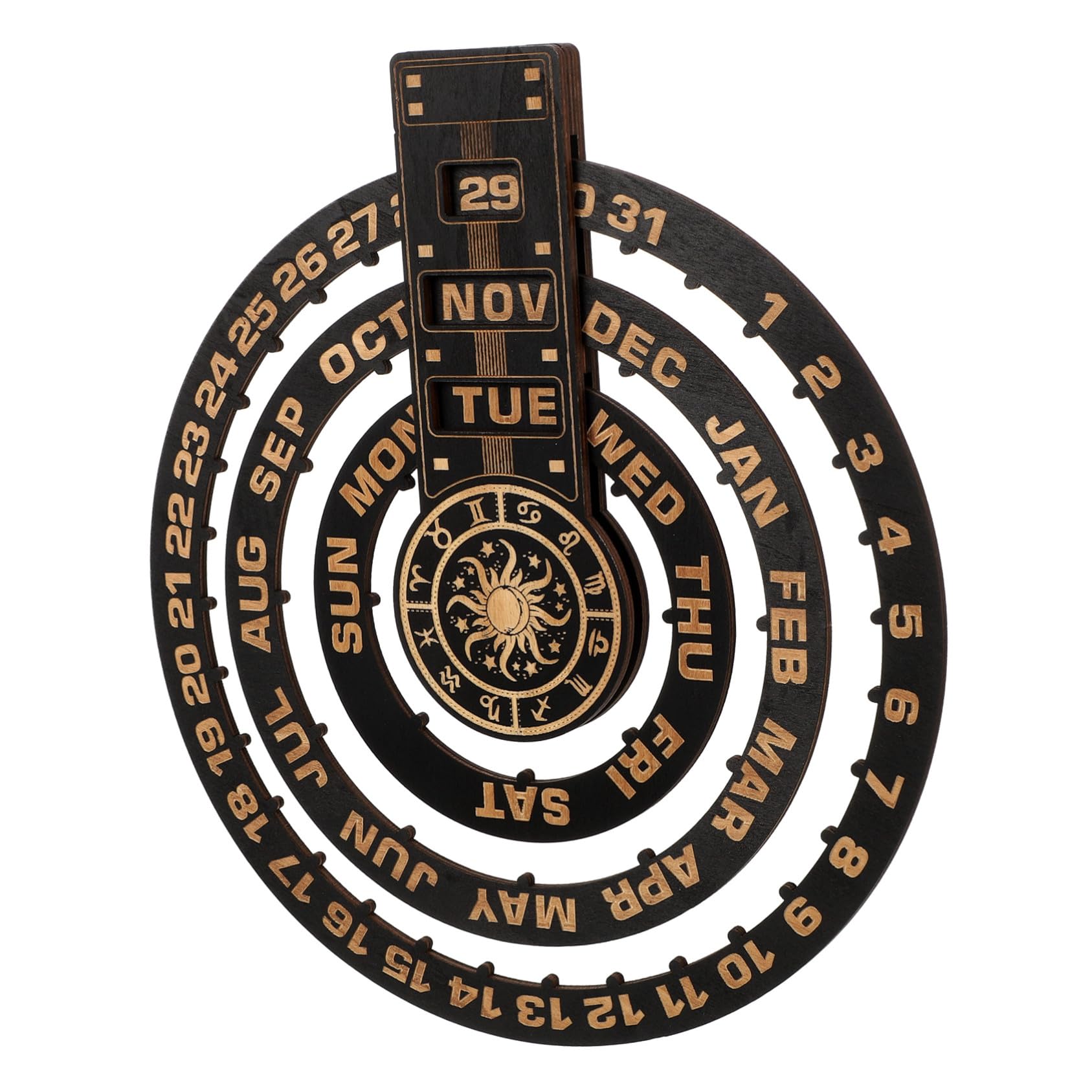 Calendrier mural bois decoration interieure au design delicat pour maison