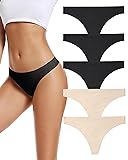 Voenxe Seamless No-Show Seamless Thongs