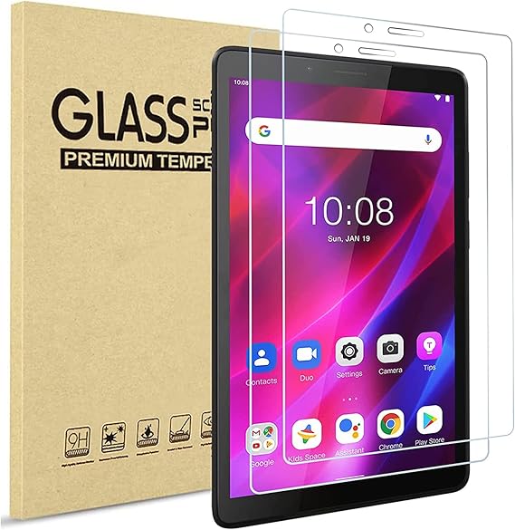 ATOOZ 2 Pack Tempered Glass Screen Protector for Lenovo Tab M7 (TB