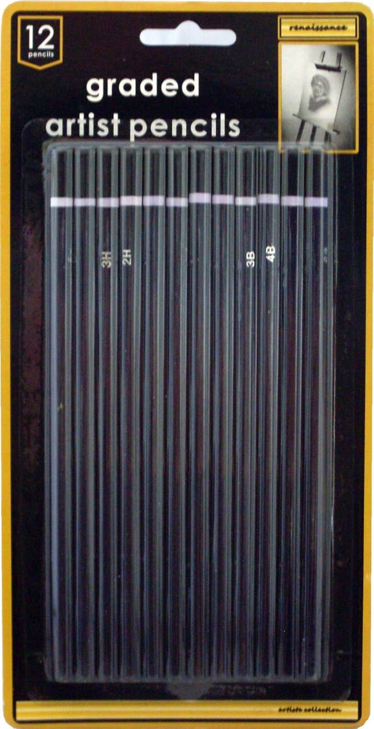 ZUMZ NEW ART SKETCH GRADED STUDIO CHARCOAL WATERCOLOUR ARTIST METALLIC