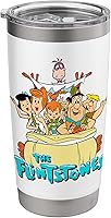 Vista 9 de The Flintstones Vaso aislado de acero inoxidable vintage