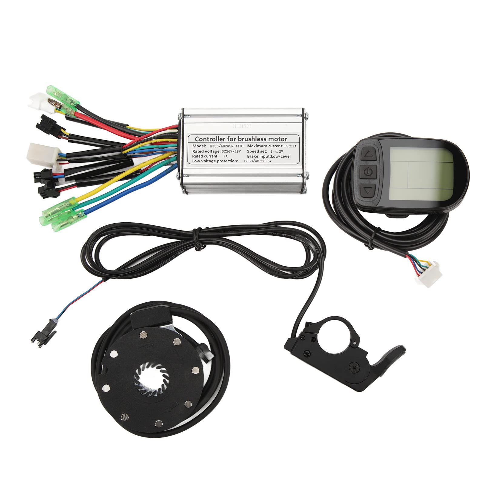 Bezszczotkowy sterownik silnika MAMJENNI, do hulajnogi elektrycznej KT 36V 48V 250W, zestaw paneli wyświetlacza LCD5, wysokowydajna kontrola mocy, trwałe maszyny elektryczne