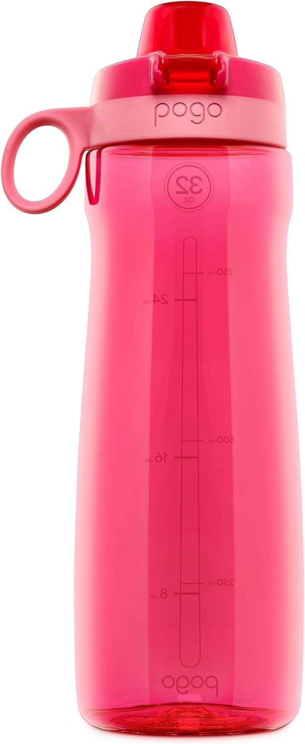 Pogo BPA-Free Plastic Water Bottle with Chug Lid: Sports & Outdoors