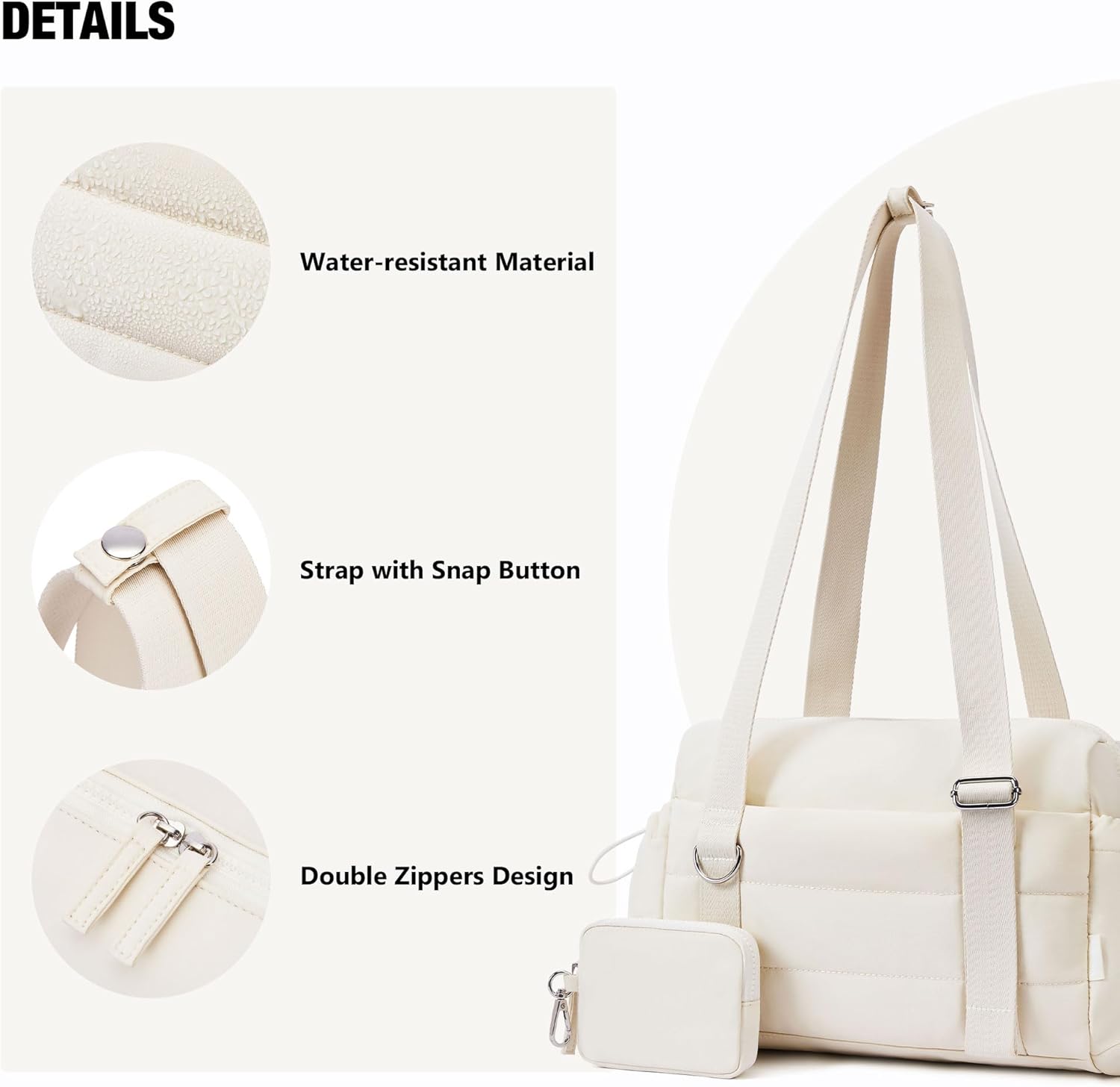 ROULENS Small Gym Bag for Women 2 Set Mini Gym Duffle Bag with Wet Compartment and Coin Wallet, Gym Tote Bag for Workout/Sport/Travel