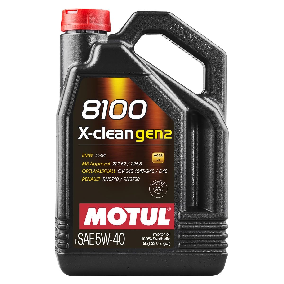MOTUL Huile moteur 8100 5W-40 Huile ACEA C3 API SN X-clean gen2 5 L