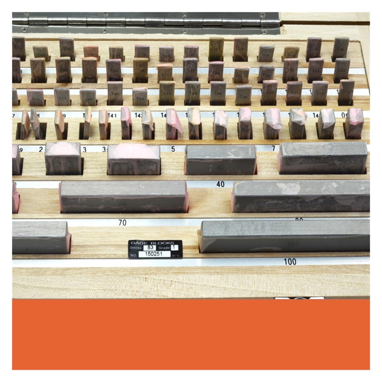 CUDTAPI Gauge Block Set 1.005-100mm 0 Grade, Block Gauge, Inpsection 83pcs/set Inspection Measuring Tools(0 grade)