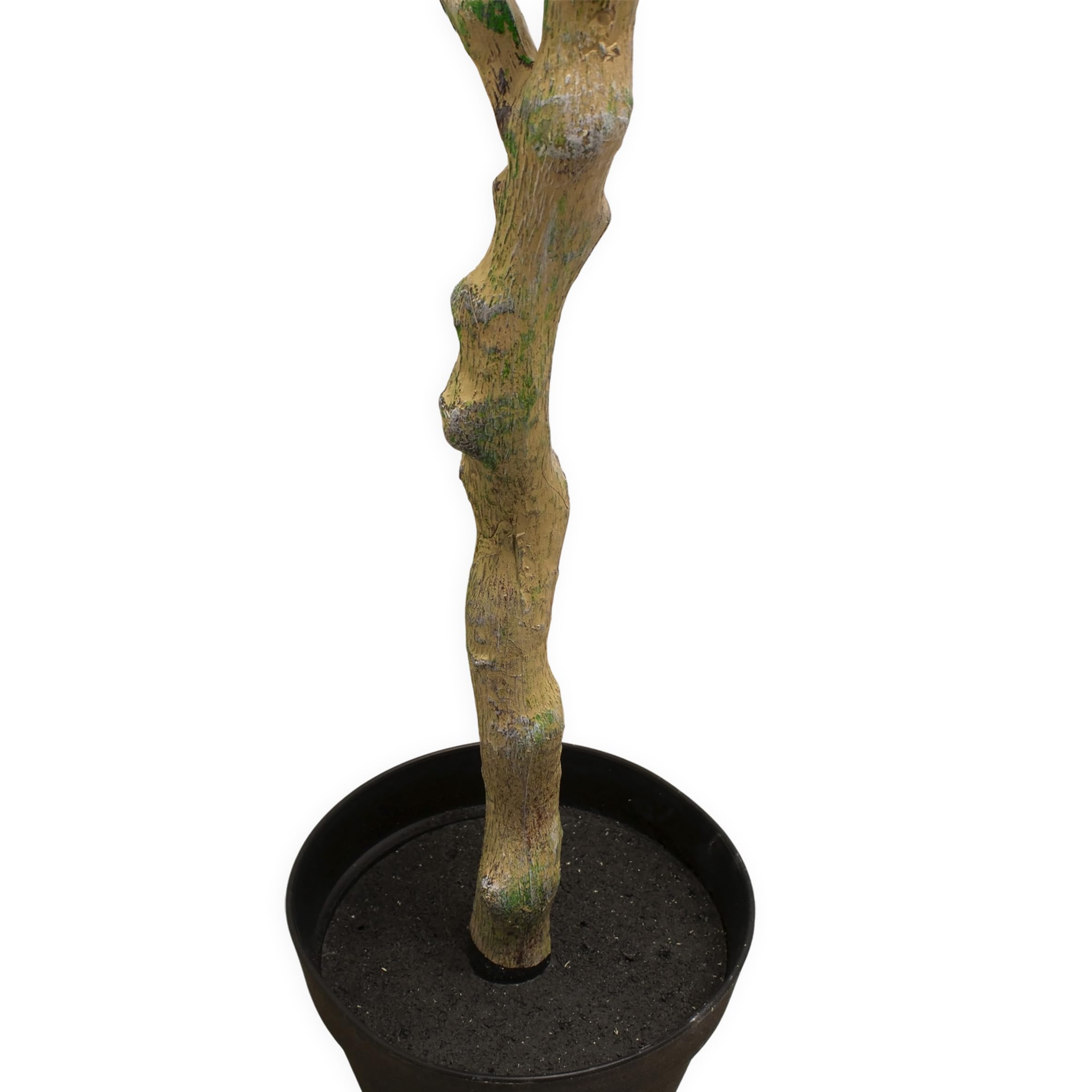 Árbol de naranja artificial en maceta negra - 118 x 40 cm - Árbol artificial en maceta con 10 naranjas - Planta artificial naranja en maceta, árbol decorativo, árbol ornamental, árbol artificial
