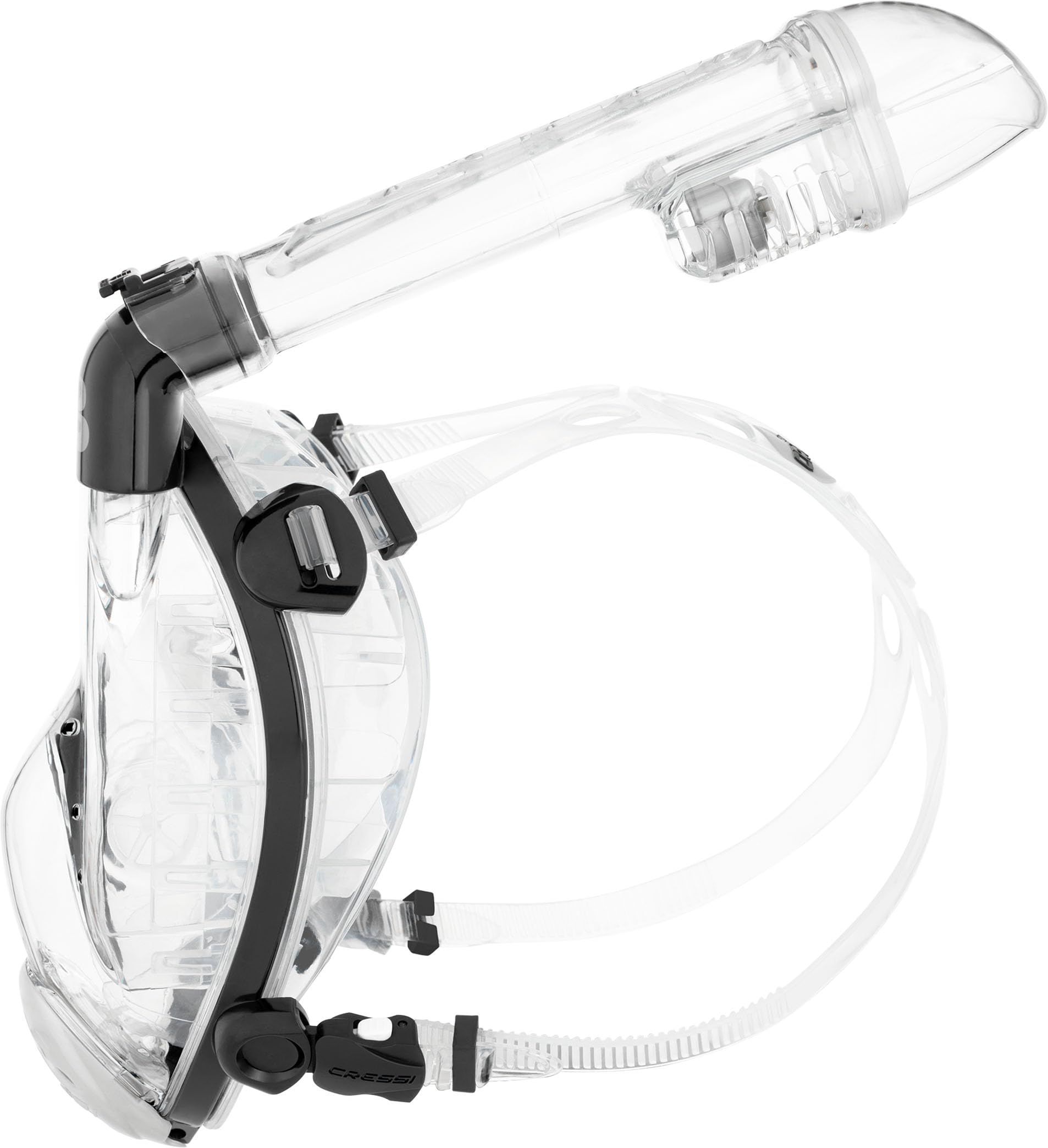 CRESSI dal 1946 - Prince Full Face Mask - Maschera Integrale CO2 Sicuro Grande Visione Snorkeling, Anti Fog, Facciale Comfort, Valvola Scarico e Snorkel Dry