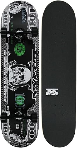 Miniatura 6 de Krown Pro - Patineta completa, calidad de estilo profesional, cubierta de arce de 7 capas, camiones de aluminio, ruedas de uretano, rodamientos de