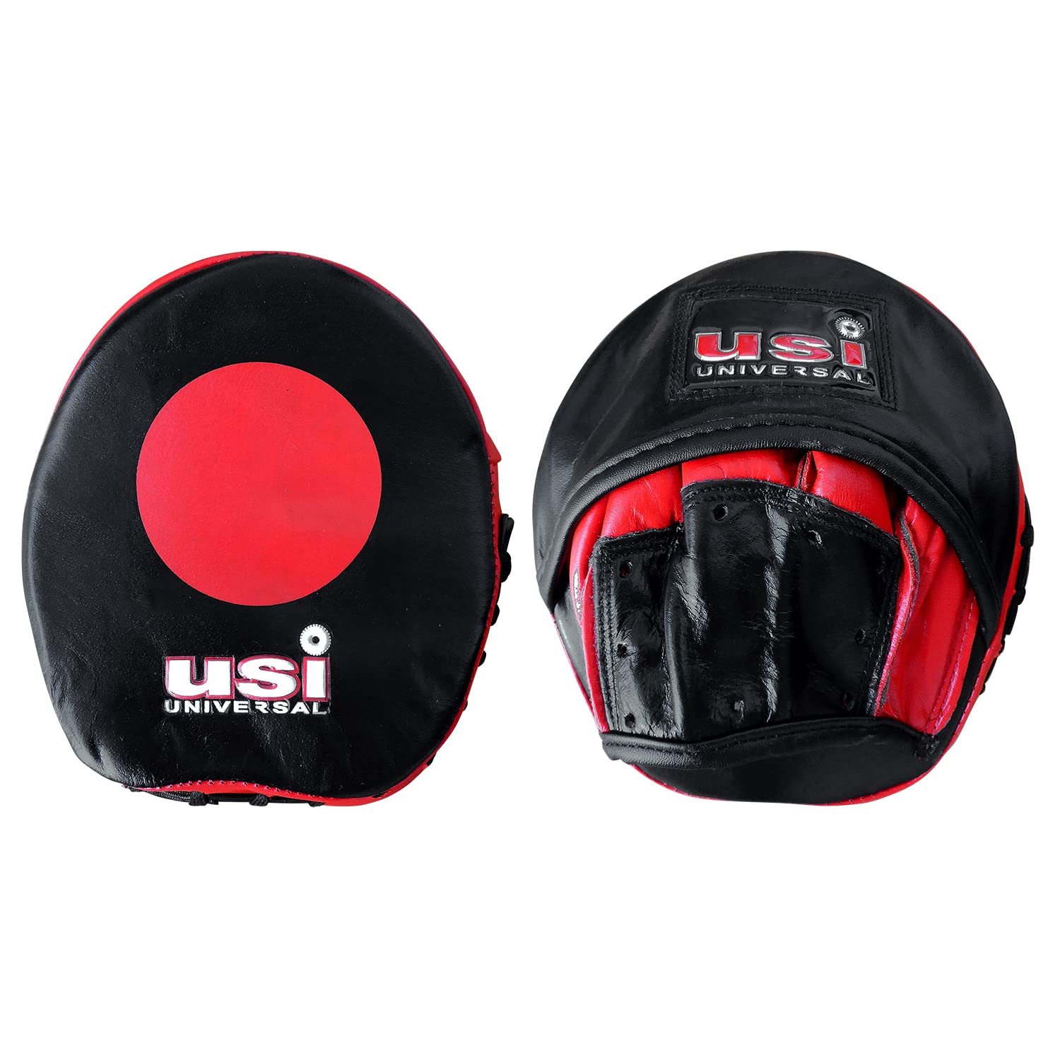 USI UNIVERSALUSI UNIVERSAL 627ET Leather Thai Focus Pads Curved Padded Pads for Boxing & Martial Arts Training Fitness Training Punching Focus Target Pads for Men & Women