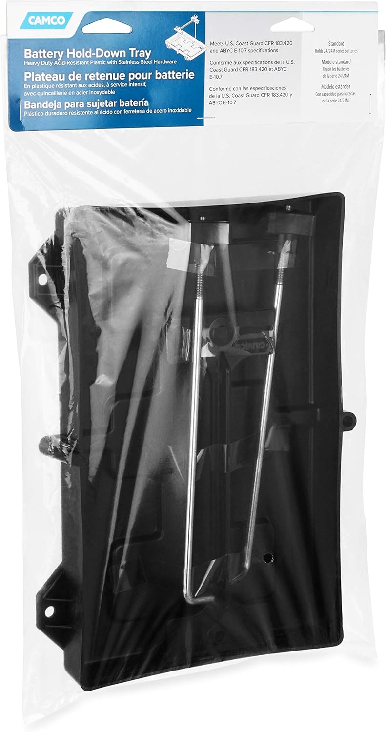 Camco 55394 Standard Battery Hold-Down Tray : Automotive