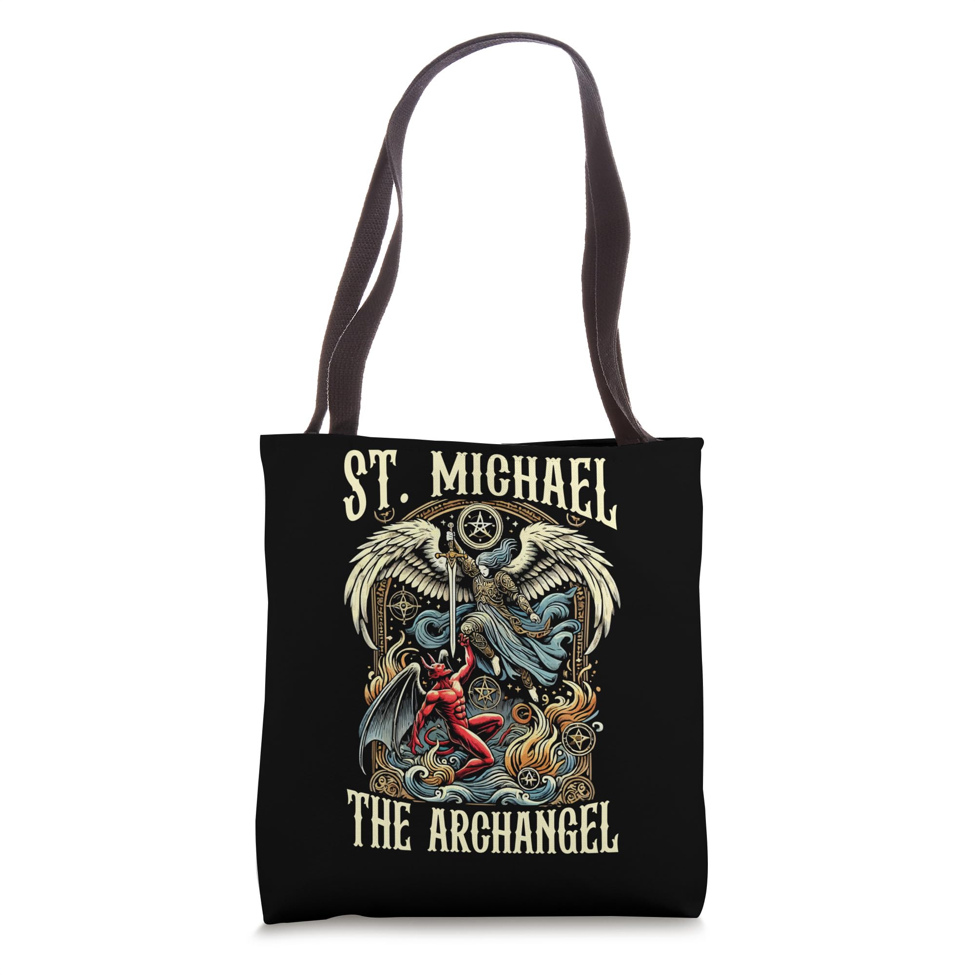 Amazon.com: Saint Michael Archangel Prayer Catholic Tote Bag