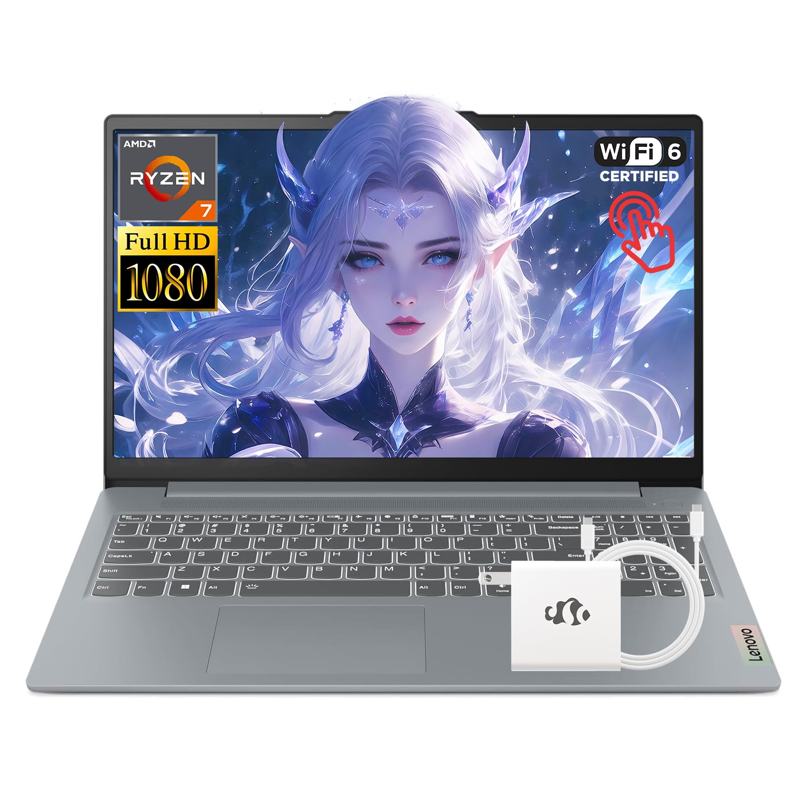 Lenovo IdeaPad Slim 3 15.6" FHD Touchscreen Laptop, 16GB RAM 1TB SSD, AMD Ryzen 7 5825U(8-Core up to 4.50 GHz), Laptop for Business-Home& Gaming with