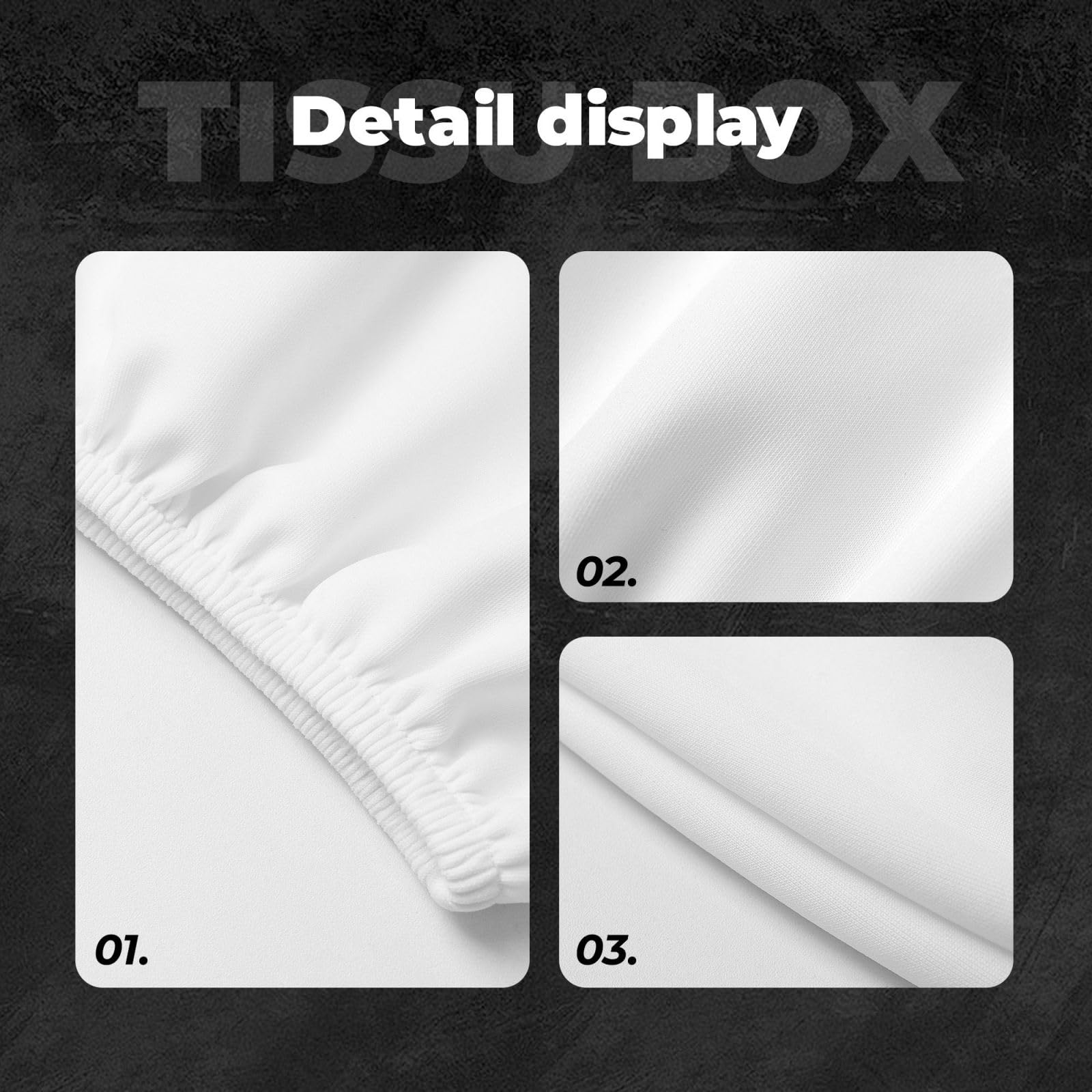 Rose Gold Glitter Coral Gray Pastel Marble Universal Car Headrest Cover Soft Car Seat Head Rest Cover Accessories — view 6