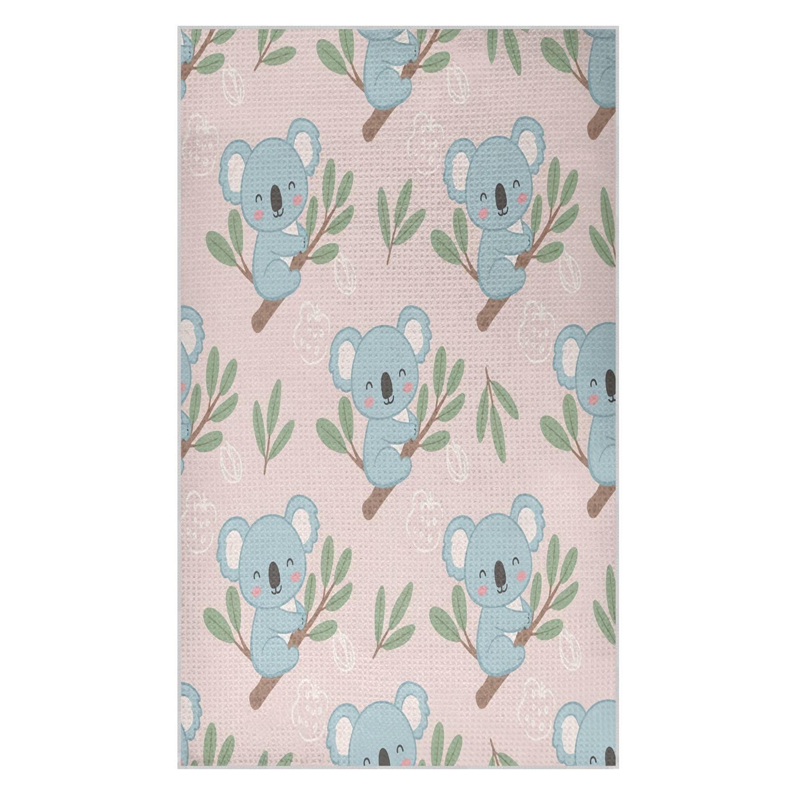 BURSTDDY Cartoon Koala Kitchen Towels,Absorbent Dish Towels 1 Pack