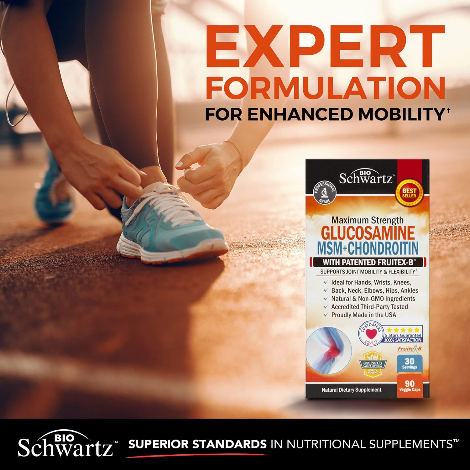 Glucosamine Chondroitin MSM Triple Strength Joint Supplement with