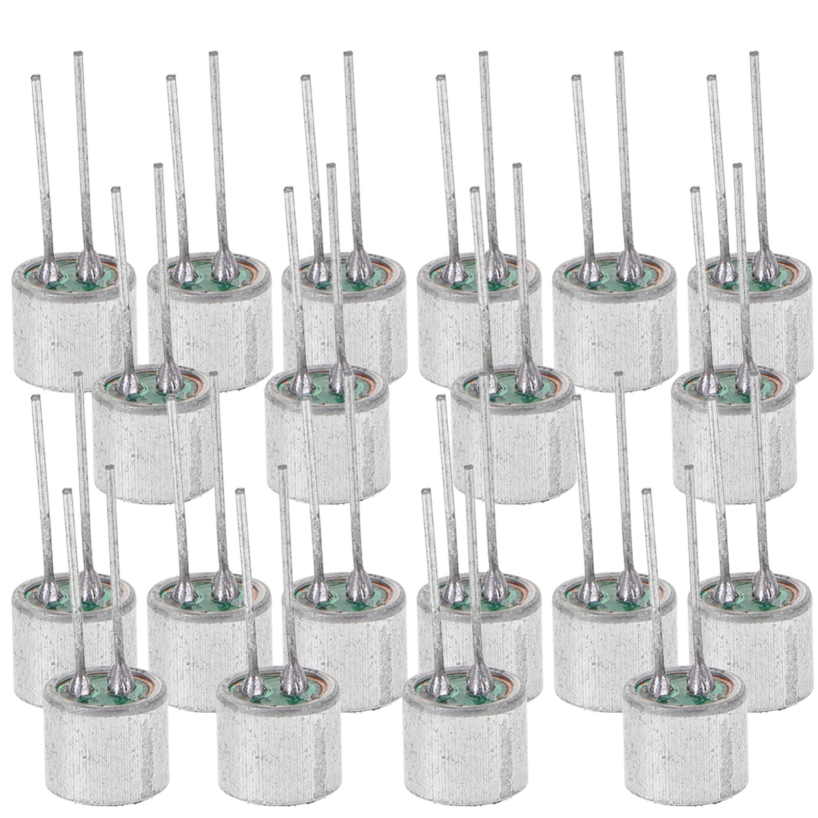 OSALADI Condenser Microphone Pickup with 2-pin Connection 20pcs Set Perfect for Sound Light Control Systems
