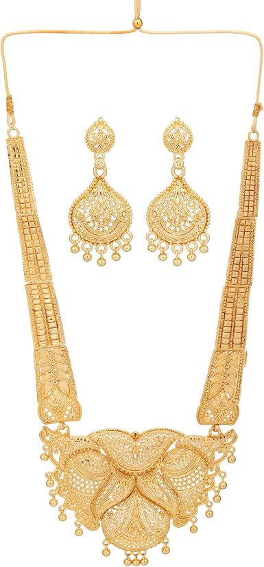Rani Haar Long Necklace Jewelry Set 