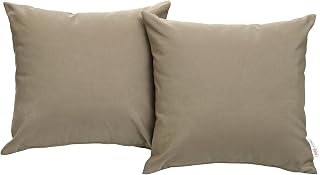 Modway Mocha All-Weather Outdoor Patio Pillow Set of 2