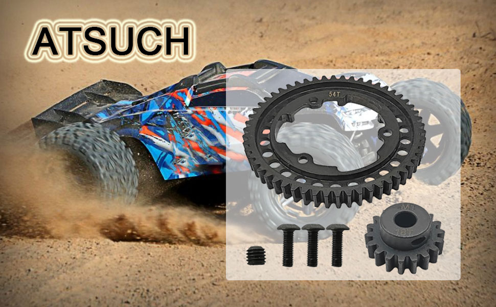 Amazon.com: Hardened Steel 54T Spur Gear 1 Mod and 18T Motor