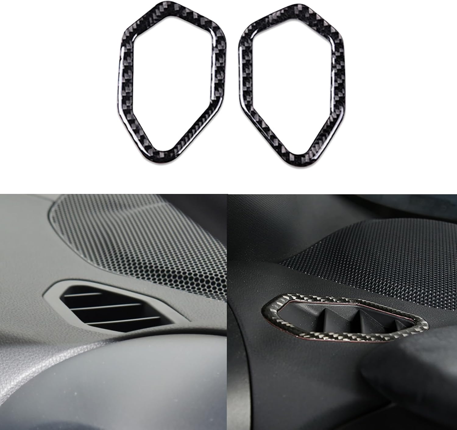 PJFUS Real 3K Black Carbon Fiber Car Instrument Panel