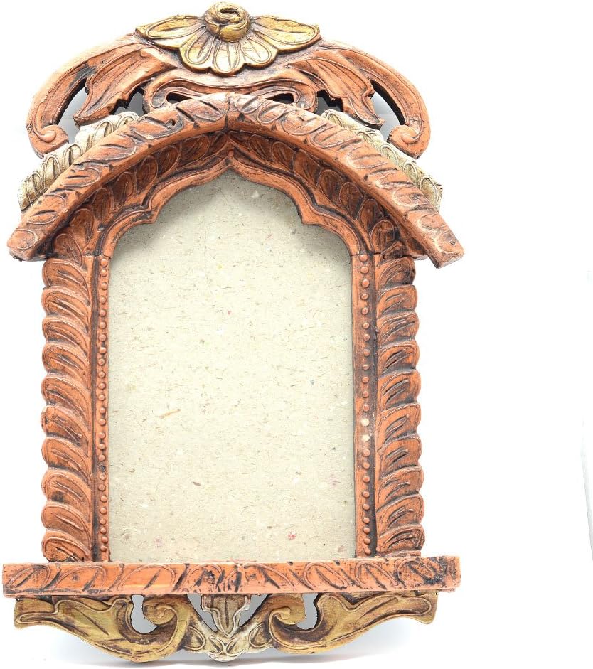 Wooden Painted Jharokha 16 Inch - Deco Junction