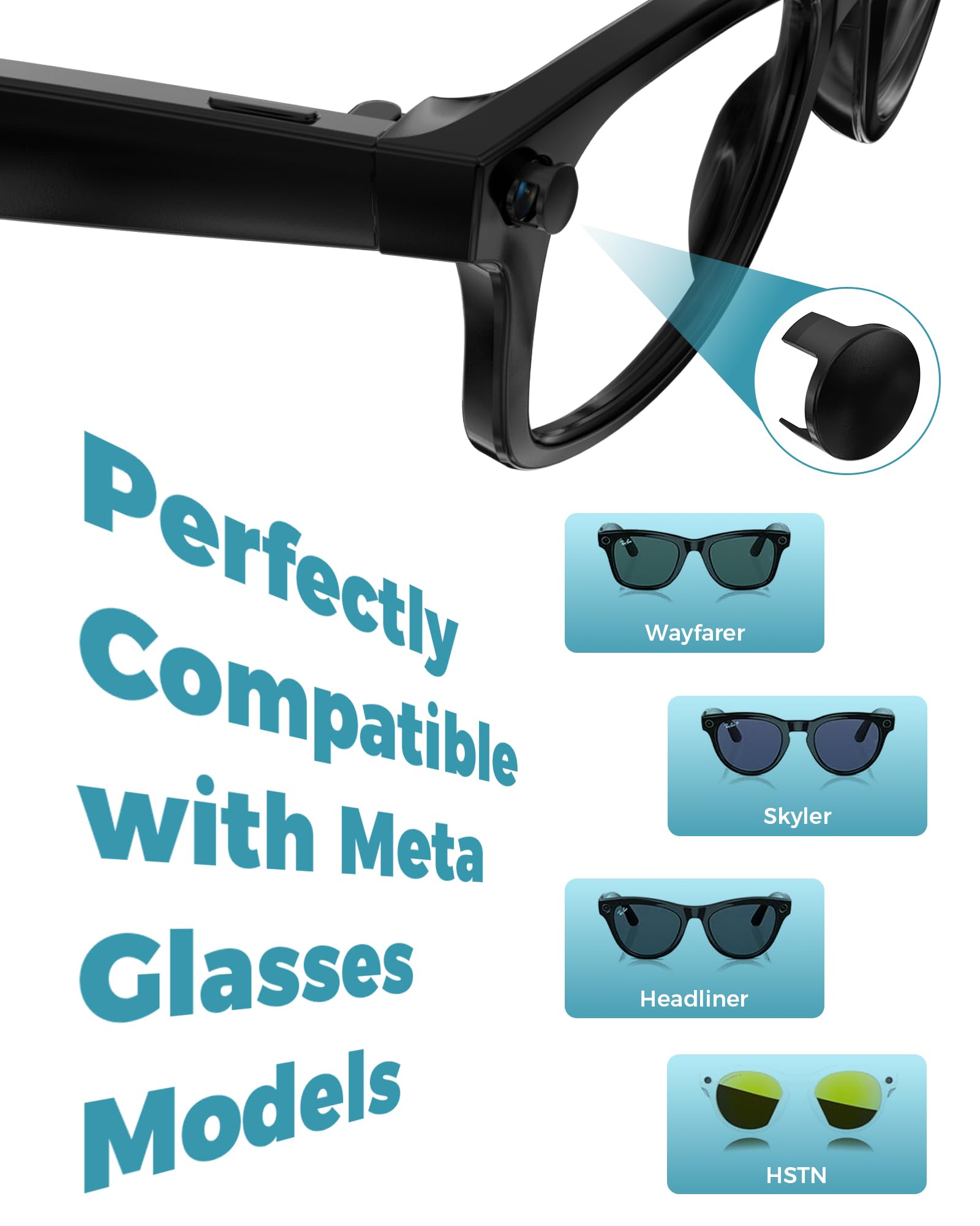 Amazon.co.jp: 保護樹脂リングアクセサリー Ray-Ban Meta Wayfarer
