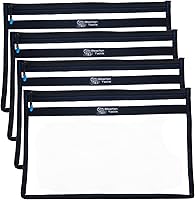 Reaction Tackle Tackle Pak Clear Water-Resistant Storage Bags for Fishing Tackle, Lures, Bait & Gear - Heavy-Duty Vinyl, 16x12 or 14x9 Sizes, Pack of 2/4