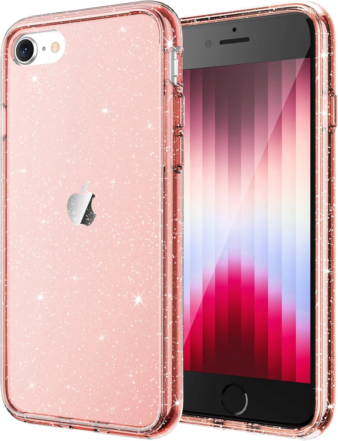 JETech Glitter Case for iPhone SE 3/2 (2022/2020 Edition