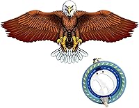 Vista 9 de Large Kites for Kids and Adults,Easy to Fly Single Line Kite for Beginners, Perfect for Beach & Park Trips with 300ft String Handle