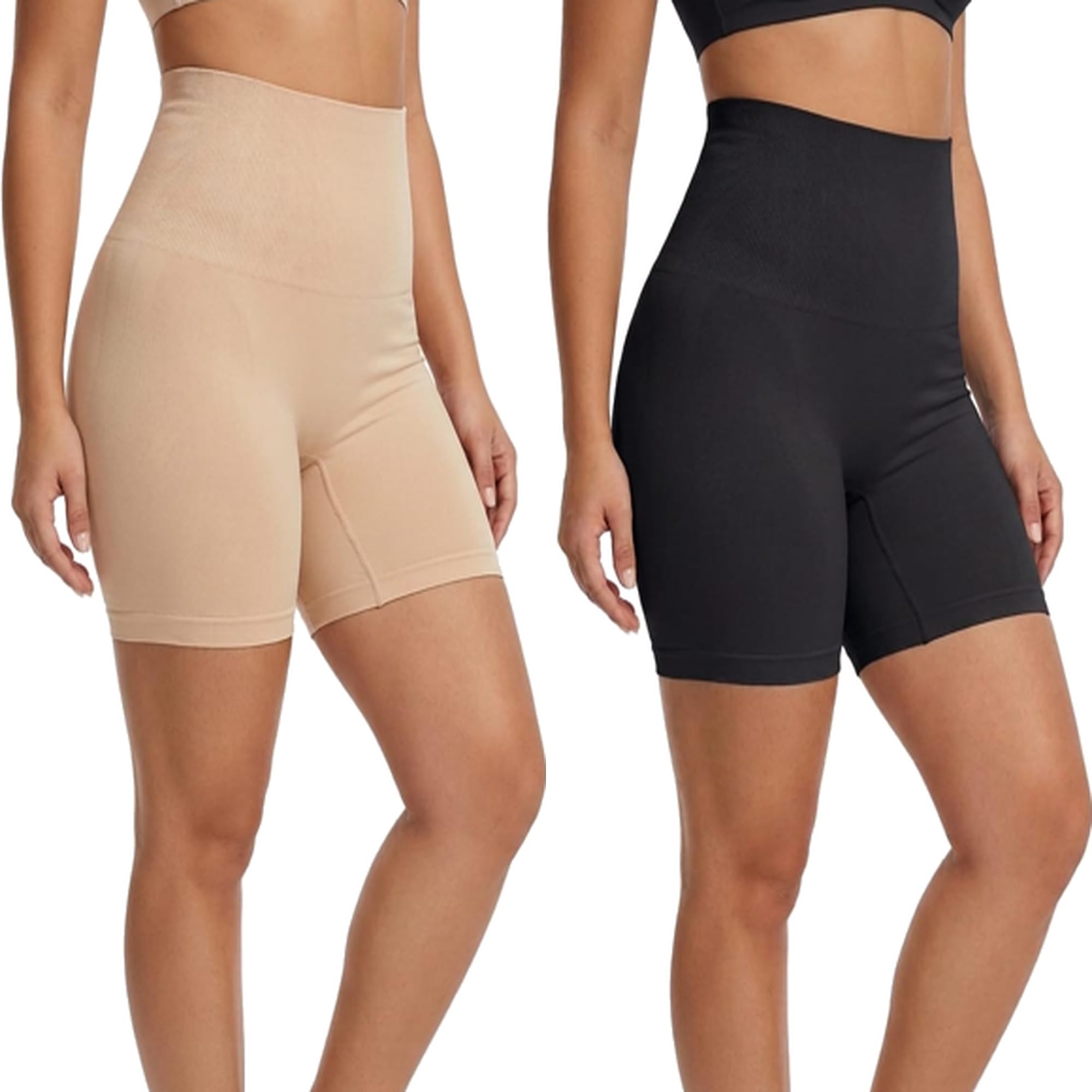Tummy Tucker Shapewear for Women Look Slim Instantly High Waist Seamless Body Shaper Shorts for Tummy Control, Thigh Shaper & Waist Slimming Invisible Under Dress-image-0