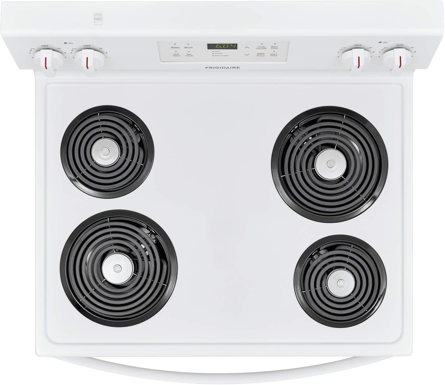 Frigidaire FFEF3016VW 30 Freestanding Electric Range with 5.3 cu. ft. Capacity Auto Shut-Off Electronic Kitchen Timer One-Touch Self Clean Delay Clean Interior Lighting in White