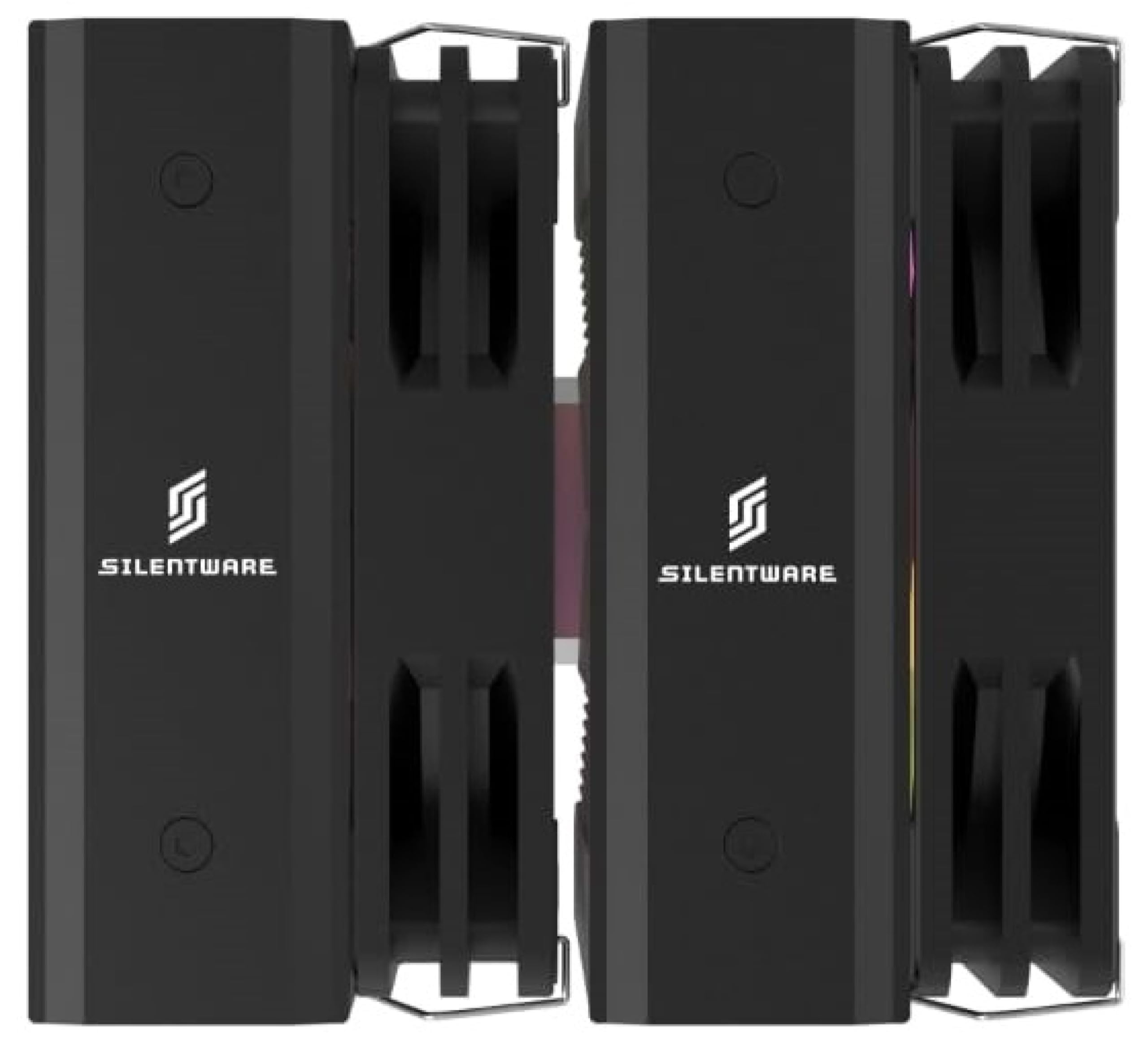Silentware Titan Performance Black Dual Tower CPU-koeler met 2 ventilatoren van 120 mm, tot 265 W, 6 warmtebuizen, voor Intel & AMD, AM4 AM5 LGA1700 LGA1200
