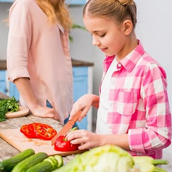 7 Kids Knife Set for Chopping Safe Plastic Knives for Children Fruit Knife