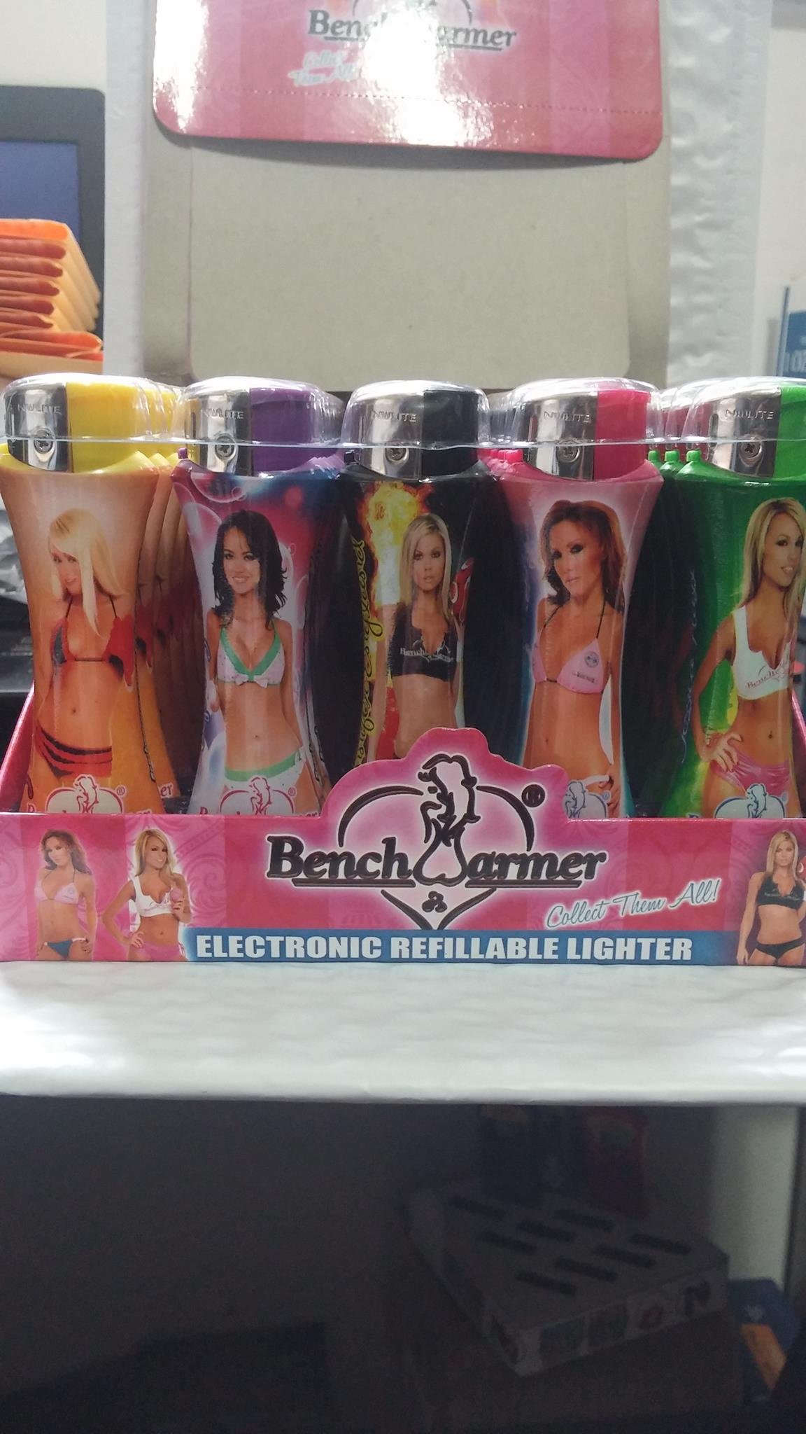 Lady Curve Electronic Refillable Lighter - 5 Lighters with Random Color and Design
