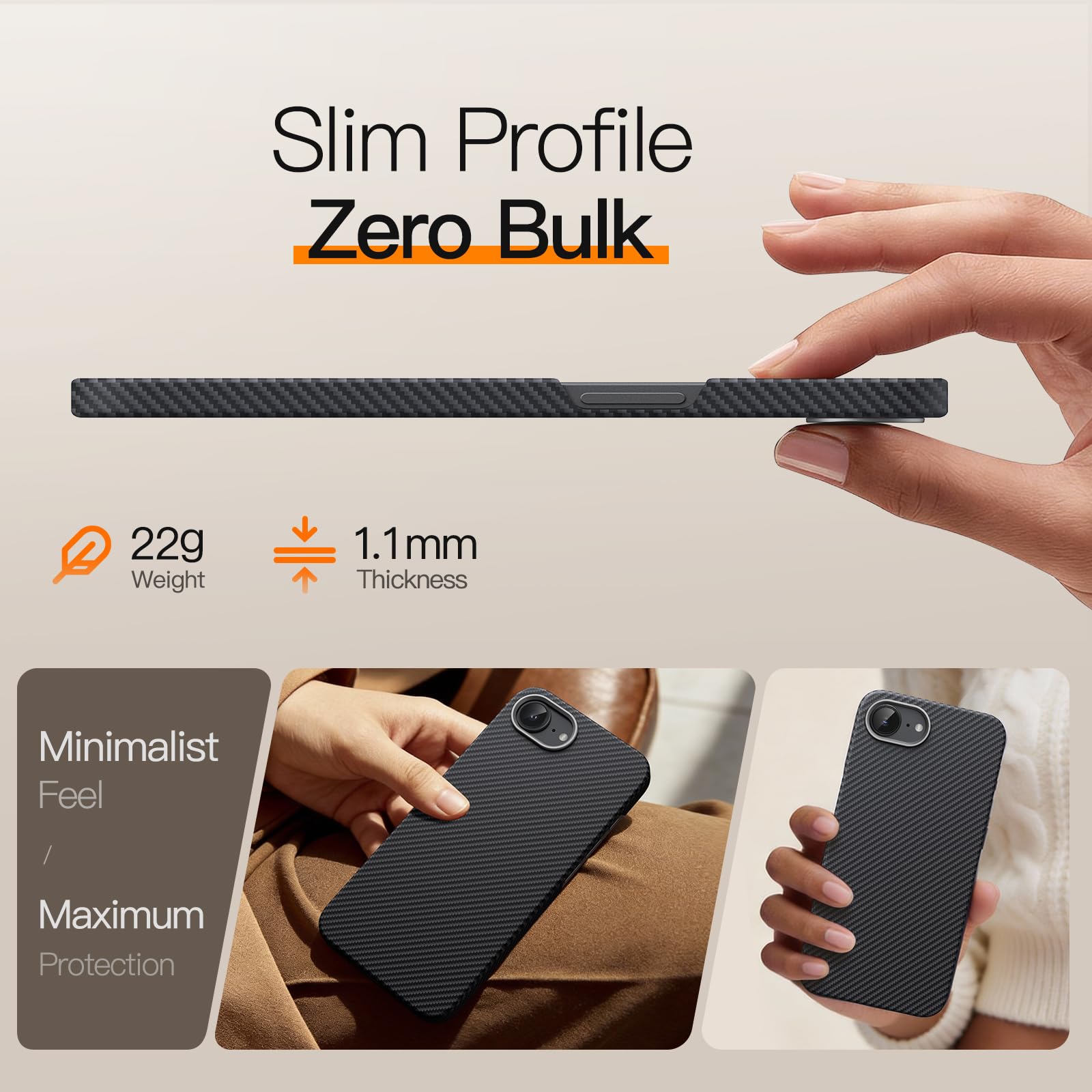 JETech para iPhone 17e (2026) / iPhone 16e Infinity AR Protector Pantalla y Funda Ultra Slim Lote