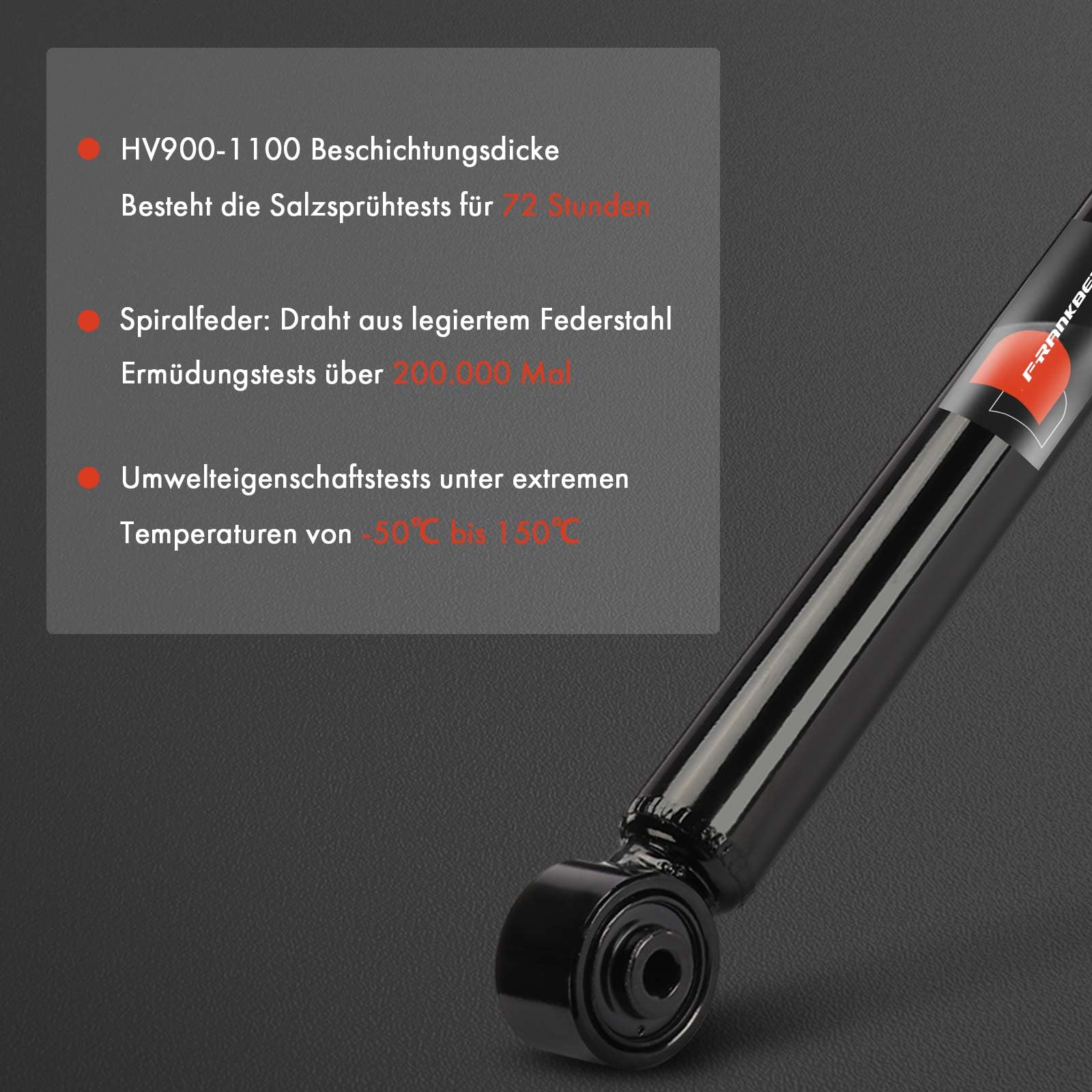 Frankberg 2 amortisseurs arrière 621 mm à pression de gaz 48530K0070