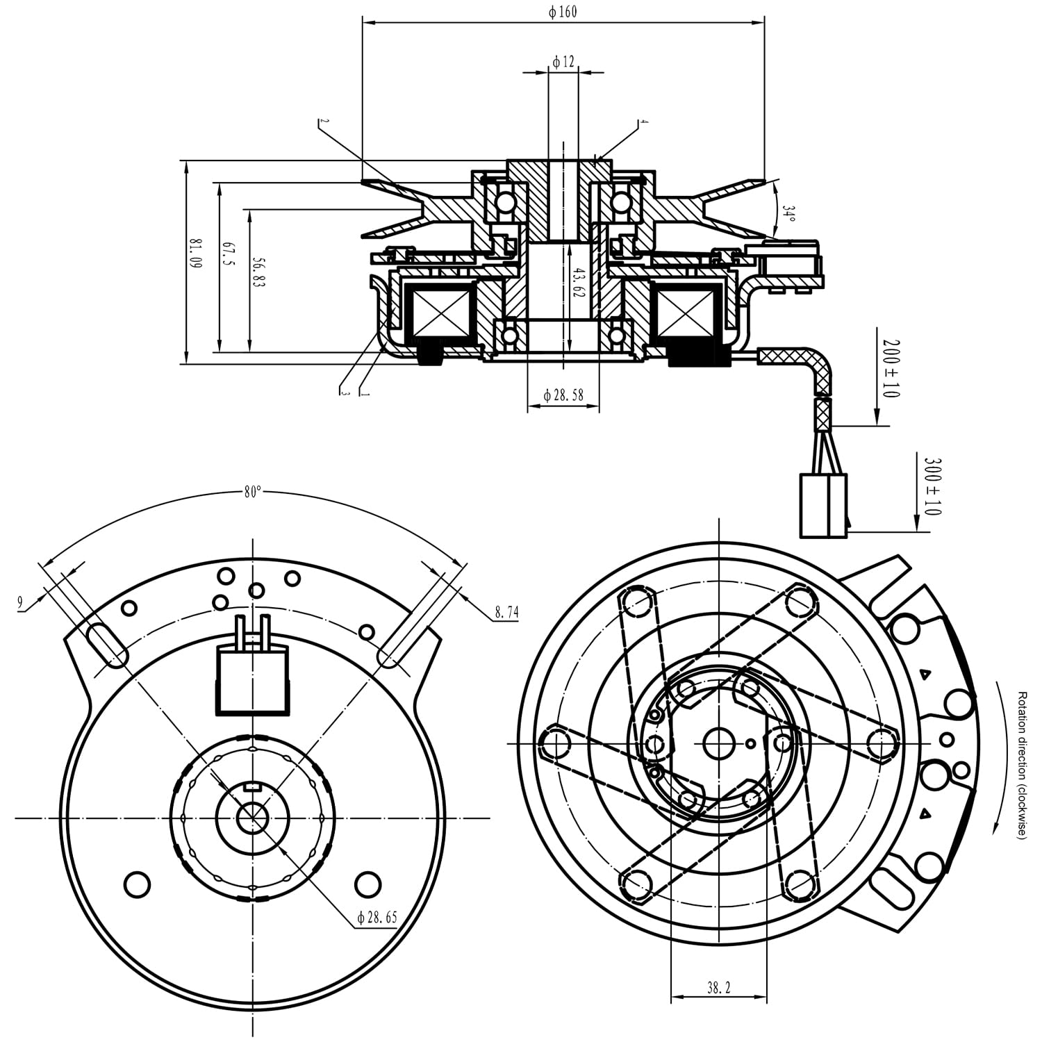 Embrague eléctrico de toma de fuerza para John Deere AM126100 PTO Clutch GT225 GT245 GX255 LT190 LX255 LX266 SST15 SST16 Rep Husqvarna AYP 505287301 287301 Warner 5219-1 5219-1 52287301 19-10 8