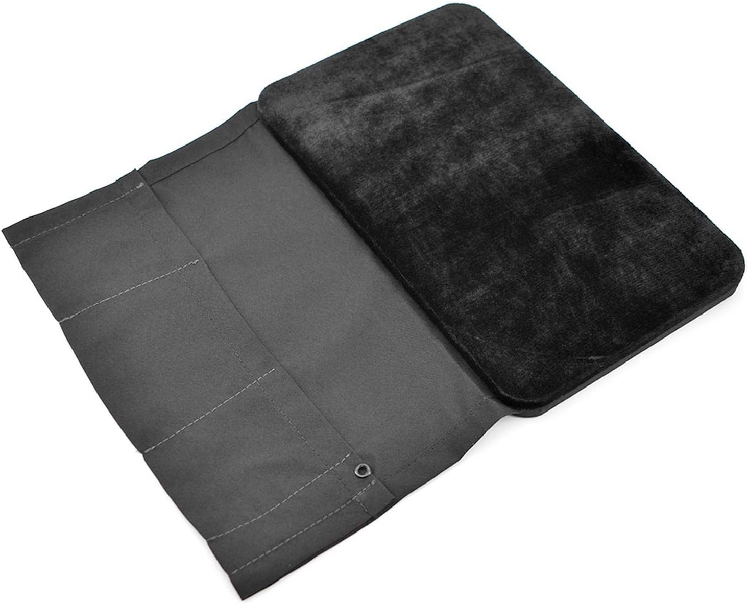 Enjoyer Presto Pad Professional Magician Mat,Card Mat with Bag Magic Tricks Poker Pad Magic Coin Magic Gimmick Close Up Performance Pad ( Black,20X30cm)