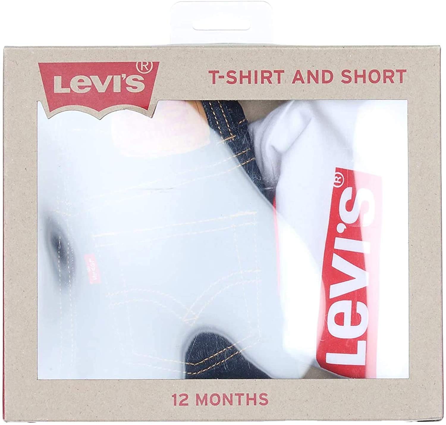 Levi's Kids stretch denim short set Baby Jungen